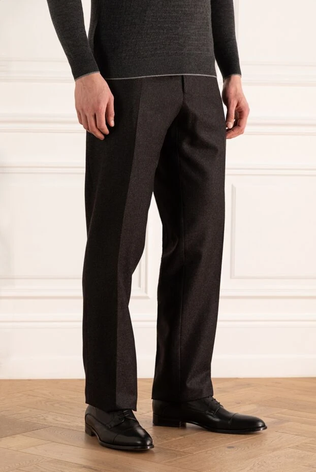 Zilli man men's gray wool trousers 154102 - photo 3