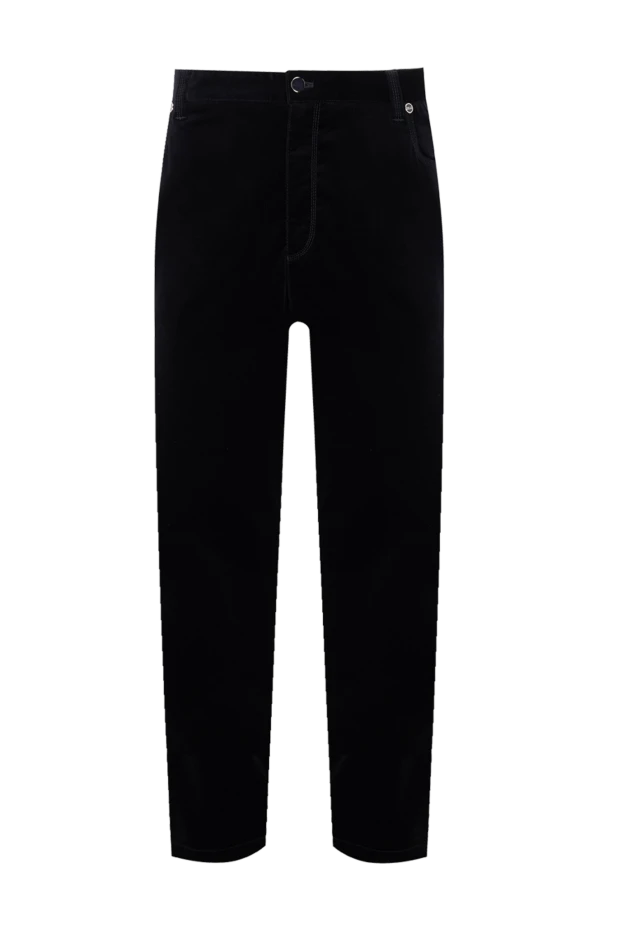 Zilli man men's black cotton trousers купить с ценами и фото 154079 - photo 1