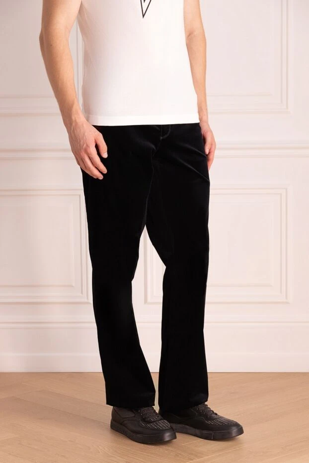 Zilli man black cashmere trousers for men 154112 - photo 3