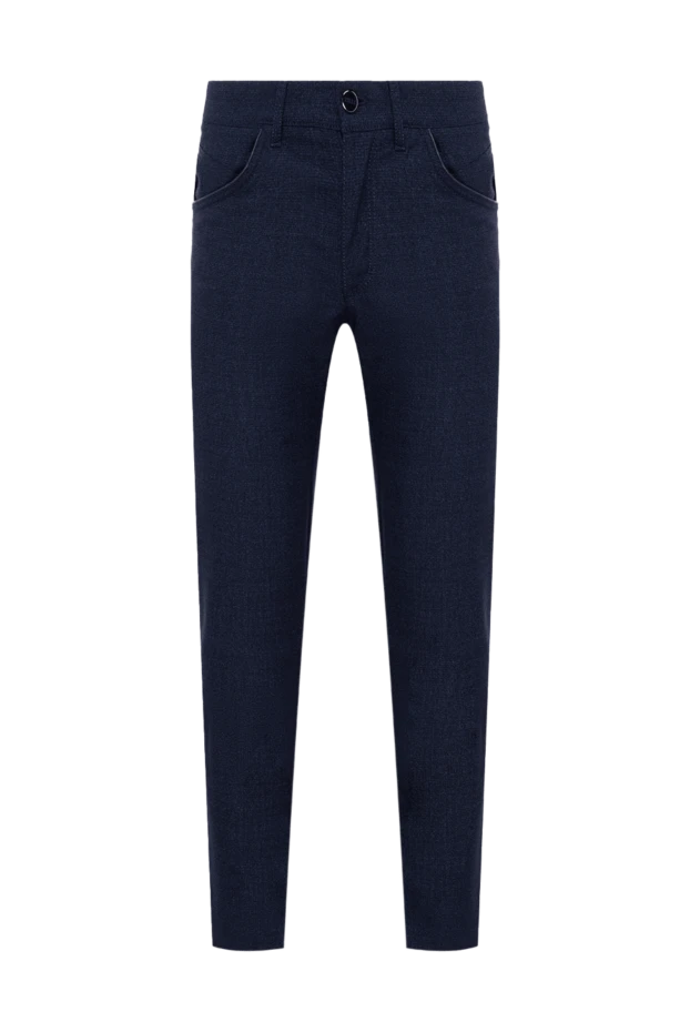 Zilli man men's blue wool trousers купить с ценами и фото 154086 - photo 1