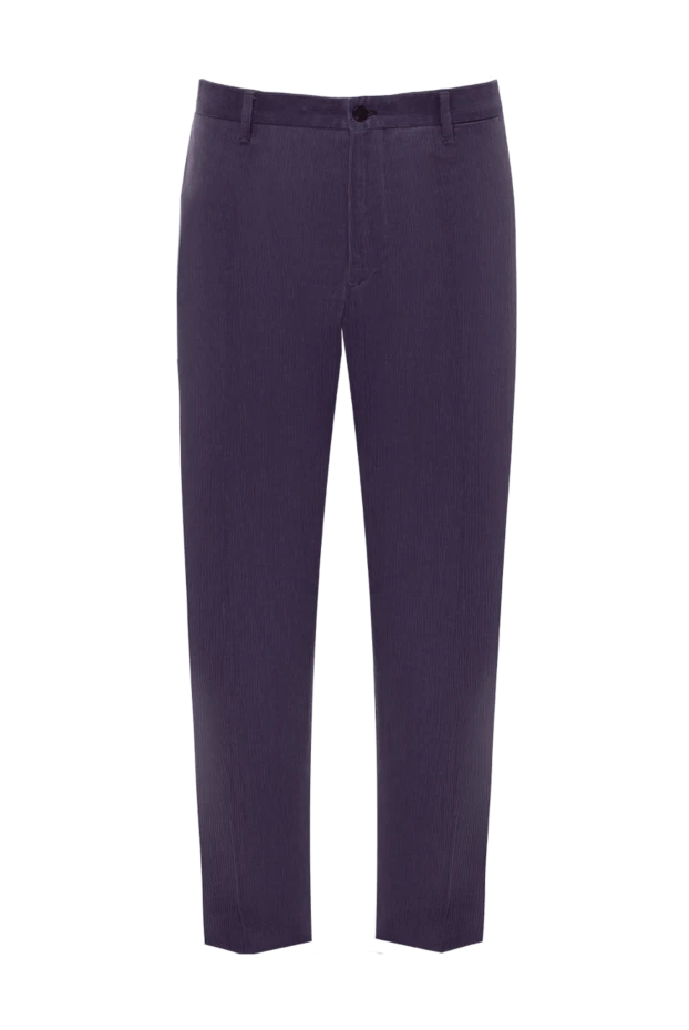 Zilli man men's purple cotton trousers купить с ценами и фото 154089 - photo 1