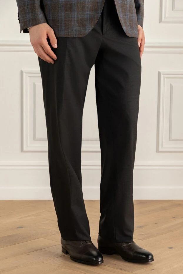 Zilli man black cashmere trousers for men 154112 - photo 3