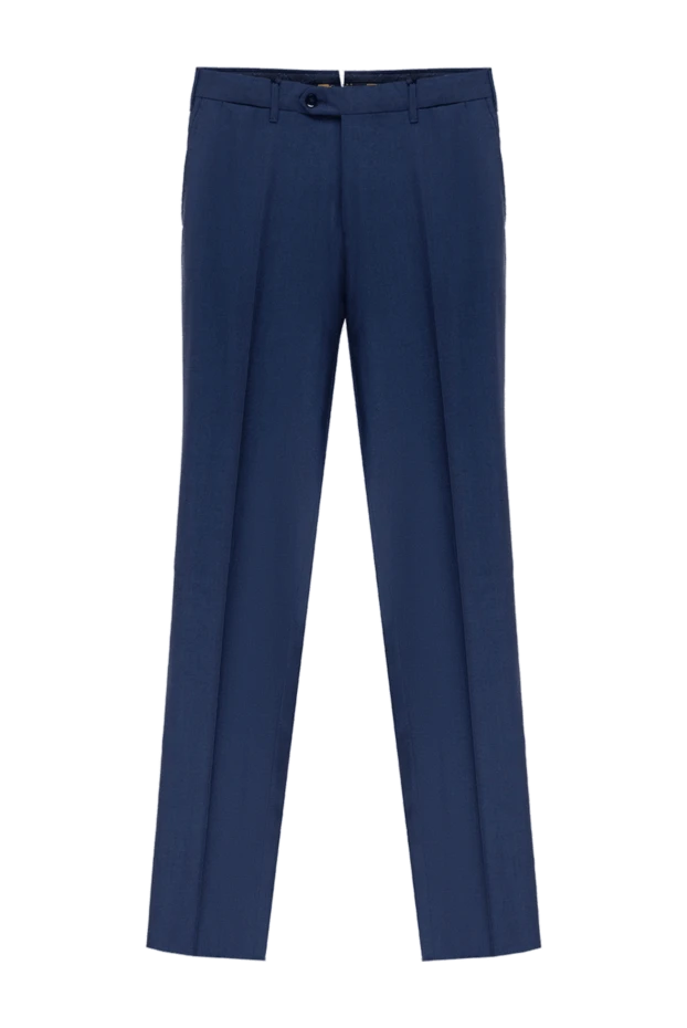 Zilli man blue cashmere trousers for men купить с ценами и фото 154096 - photo 1