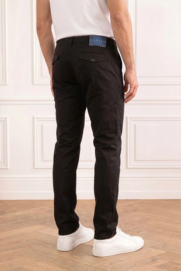 Men's gray cotton classic pants - photo 2