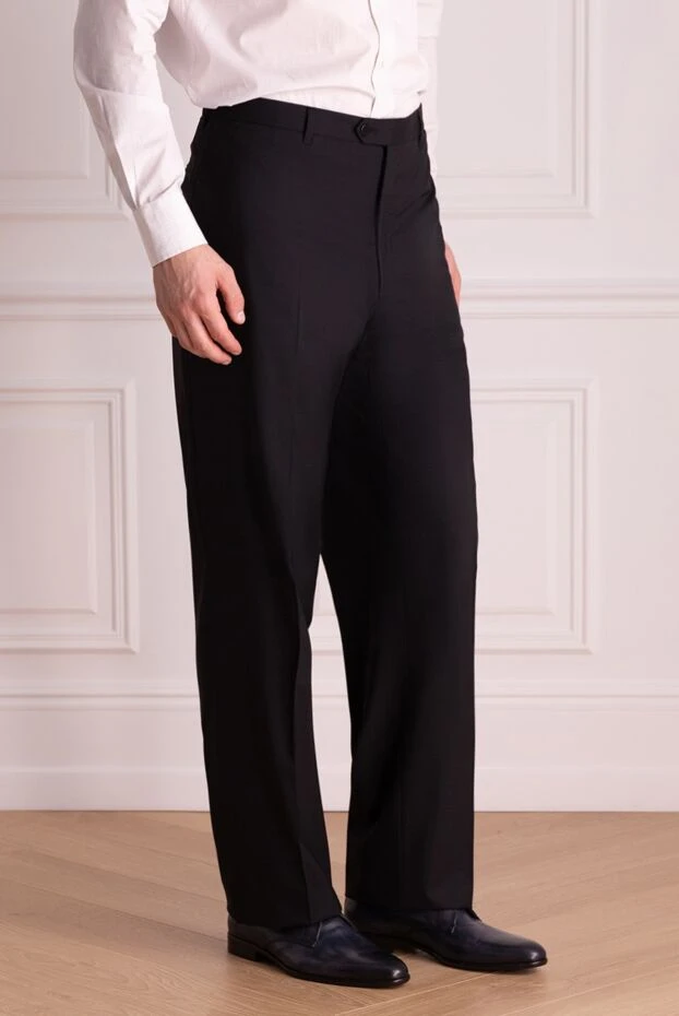 Zilli man black cashmere trousers for men купить с ценами и фото 154112 - photo 2