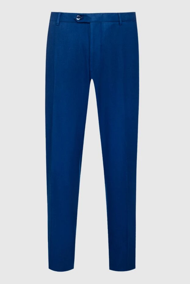 Zilli man blue cashmere trousers for men купить с ценами и фото 154113 - photo 1