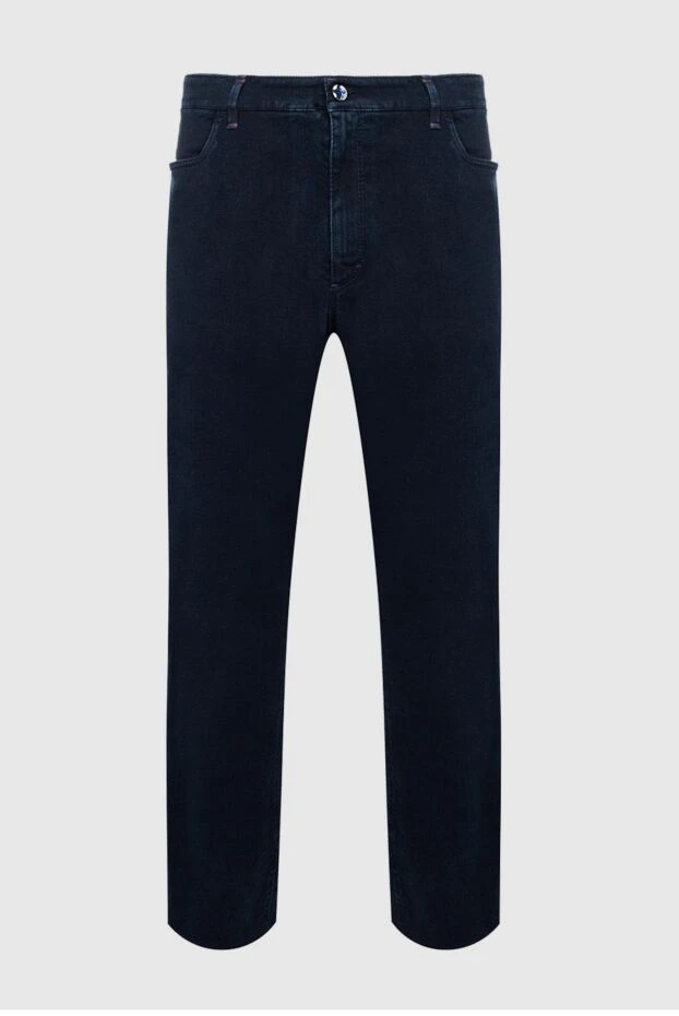 Zilli man blue cotton jeans for men купить с ценами и фото 154117 - photo 1