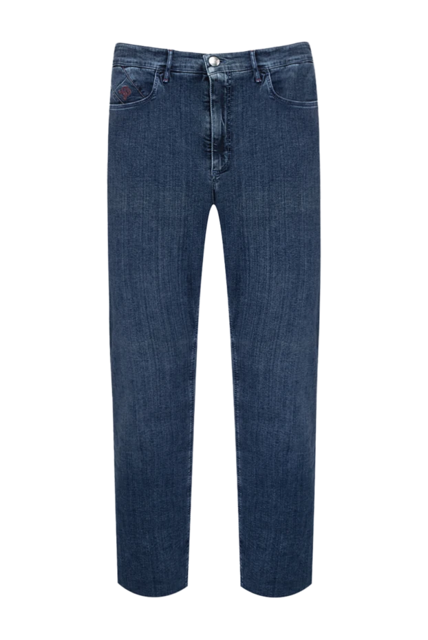 Zilli джинсы из плотного синего денима с эффектом равномерной выварки
154128 - фото 1