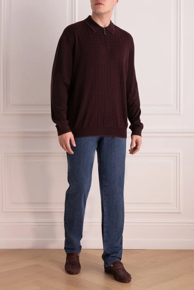 Zilli джинсы из плотного синего денима с эффектом равномерной выварки
154128 - фото 2