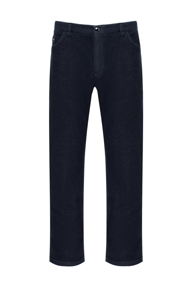 Zilli man blue cotton jeans for men купить с ценами и фото 154132 - photo 1