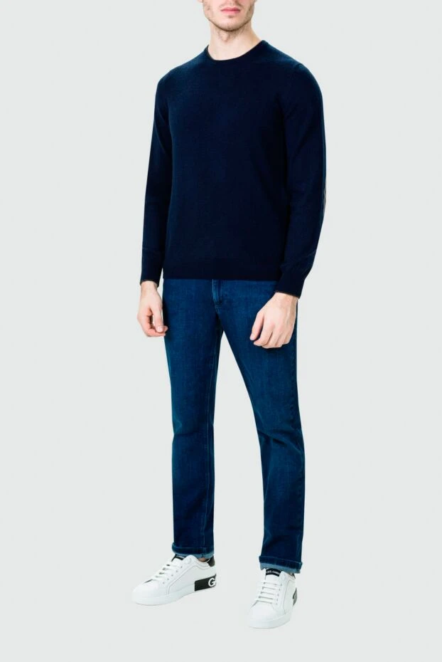 Zilli man cotton and polyester jeans blue for men купить с ценами и фото 154146 - photo 2