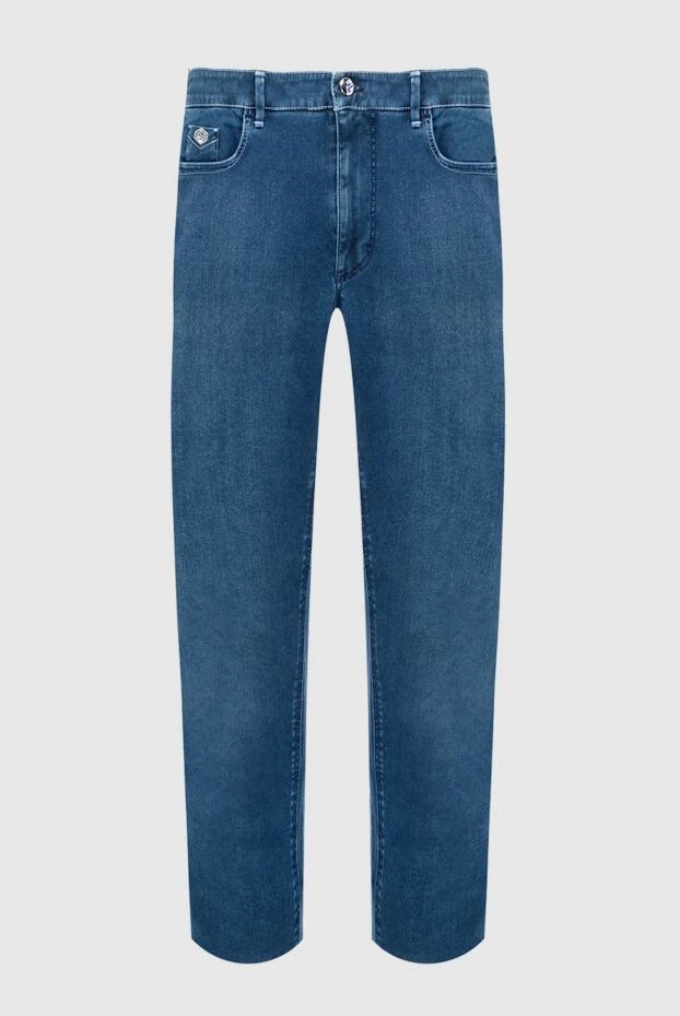 Zilli man blue cotton jeans for men купить с ценами и фото 154151 - photo 1