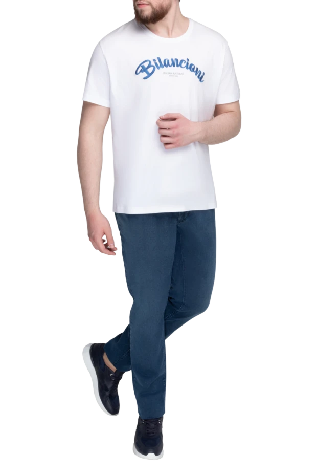 Zilli man blue cotton jeans for men купить с ценами и фото 154151 - photo 2