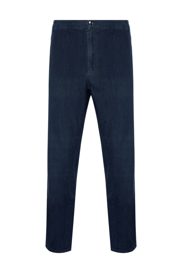 Zilli man blue cotton jeans for men купить с ценами и фото 154168 - photo 1