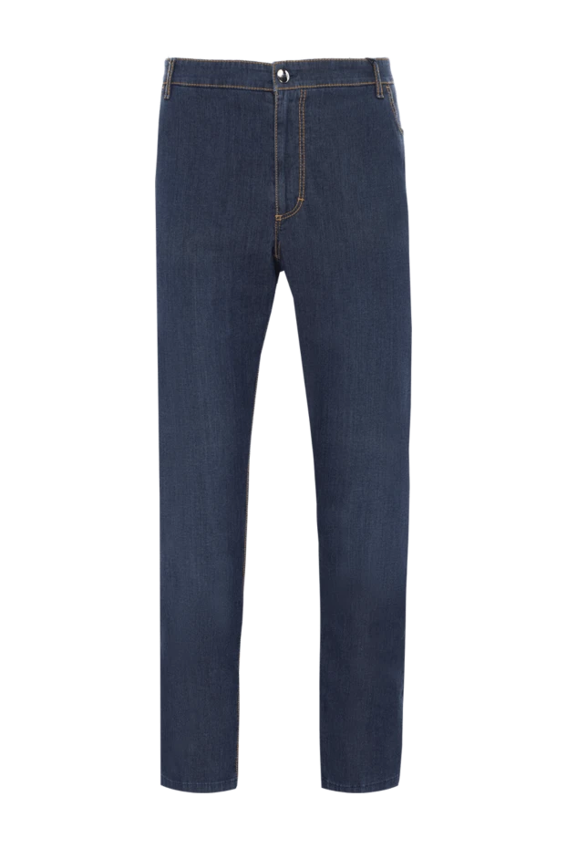 Zilli man blue cotton jeans for men купить с ценами и фото 154169 - photo 1