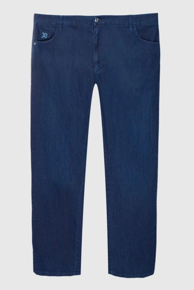 Zilli man blue cotton jeans for men купить с ценами и фото 154171 - photo 1