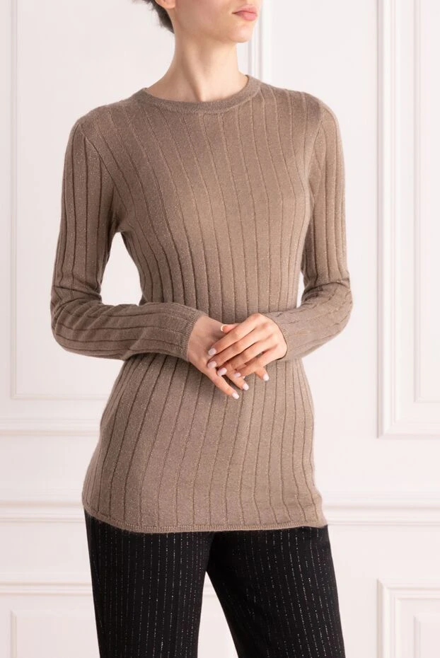 Brunello Cucinelli brown jumper for women 154218 - photo 3