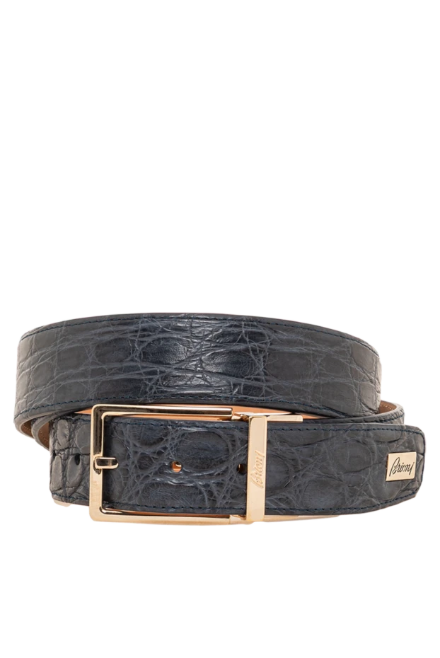 Синий ремень мужской из натуральной кожи аллигатора
- фото 1