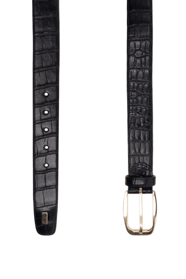 Brioni аллигатордың шынайы былғарыдан жасалған көк түсті ерлер белбеуі
 154250 - фото 3