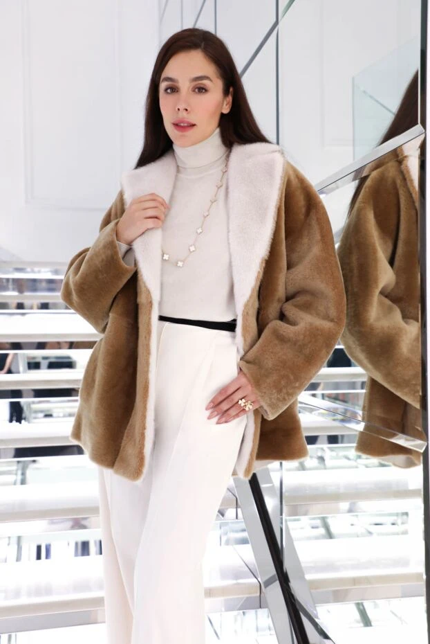 Peserico әйелдерге арналған ақ түсті кең шалбар 154306 - фото 2