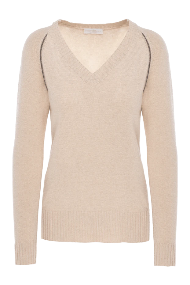 Rocco Ragni woman beige jumper for women купить с ценами и фото 154336 - photo 1