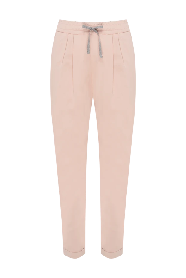 Rocco Ragni woman pink viscose trousers for women купить с ценами и фото 154345 - photo 1