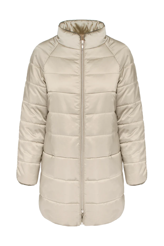 Rocco Ragni woman beige polyester down jacket for women купить с ценами и фото 154352 - photo 1