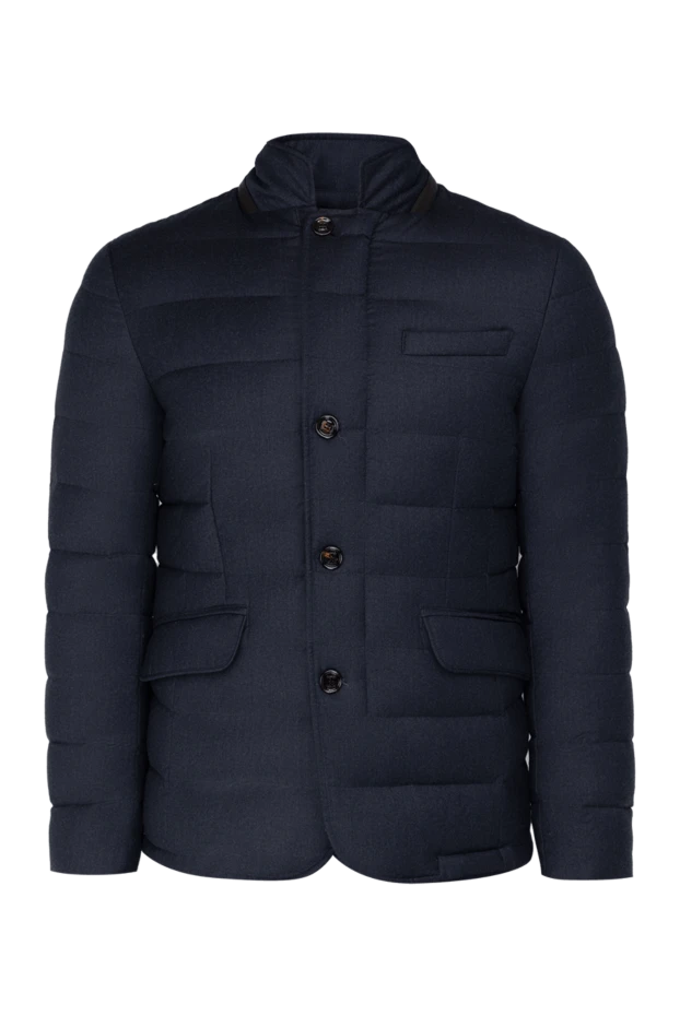 Moorer man down jacket men's wool and cashmere blue купить с ценами и фото 154364 - photo 1