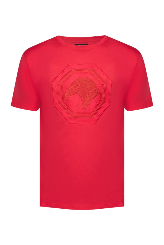 Stefano Ricci футболка из хлопка и модала красная мужская 154405 - фото 1