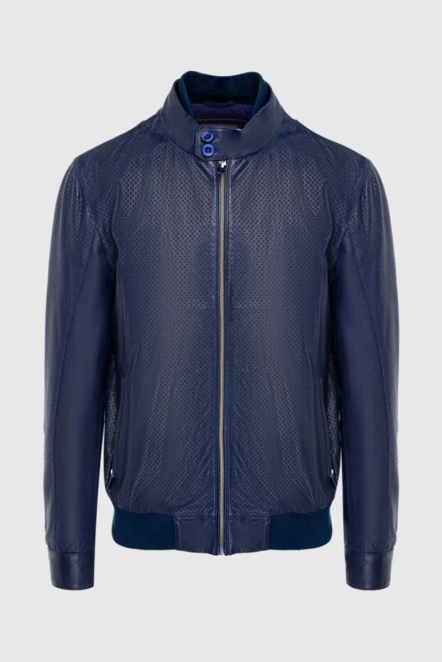 Torras leather jacket blue for men 154539 - photo 1