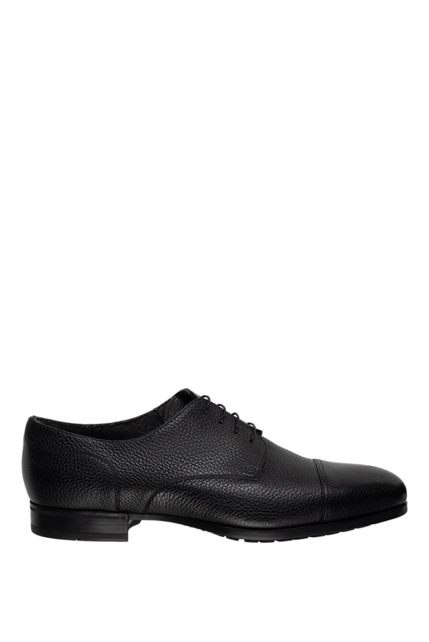 Doucal`s man men's black leather shoes купить с ценами и фото 154574 - photo 1