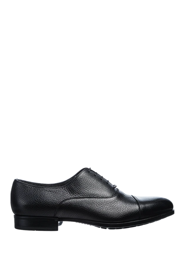 Doucal`s man men's black leather shoes купить с ценами и фото 154576 - photo 1