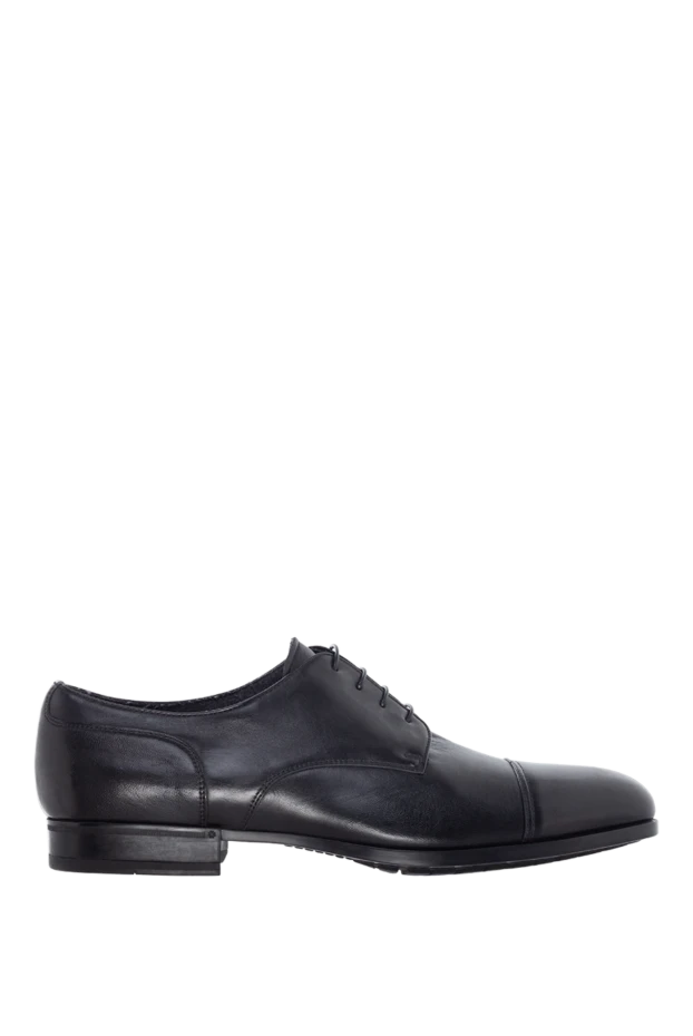 Doucal`s man men's black leather shoes купить с ценами и фото 154577 - photo 1