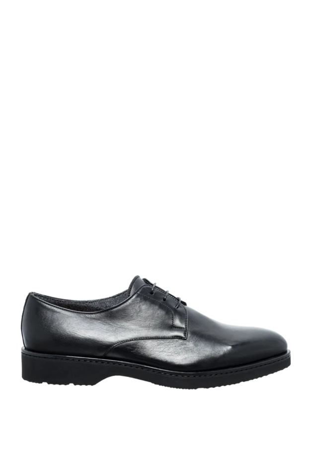 Doucal`s man men's black leather shoes купить с ценами и фото 154578 - photo 1