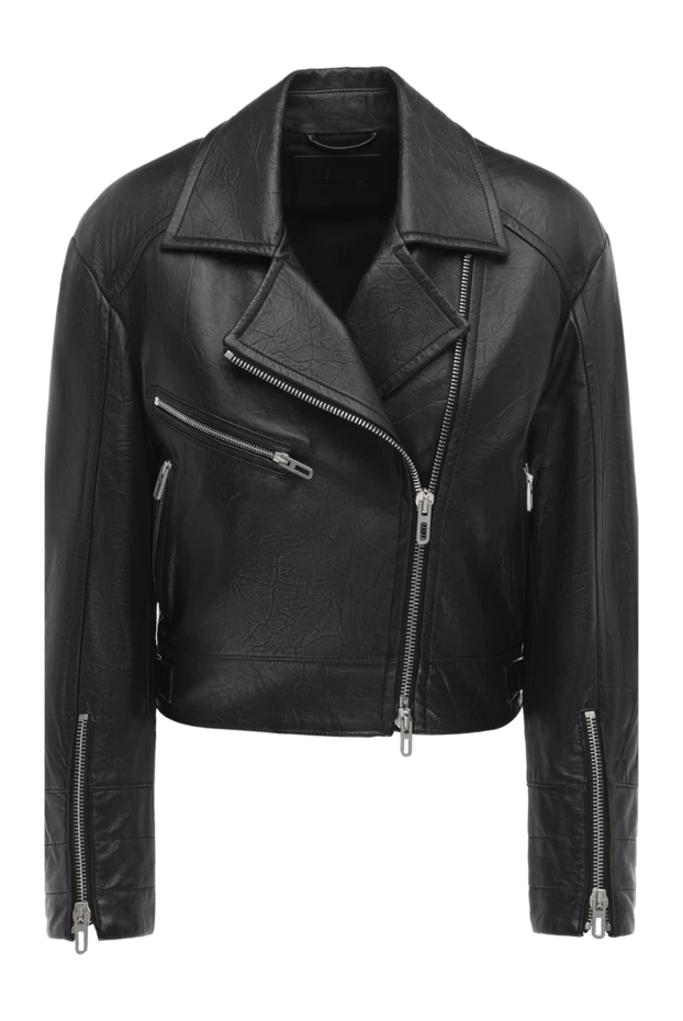 DROMe woman women's black genuine leather jacket купить с ценами и фото 154584 - photo 1