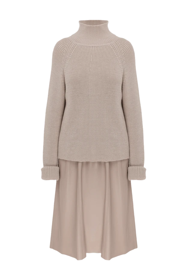 DROMe woman beige dress for women купить с ценами и фото 154589 - photo 1