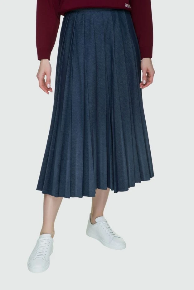 MSGM woman blue skirt for women купить с ценами и фото 154608 - photo 2