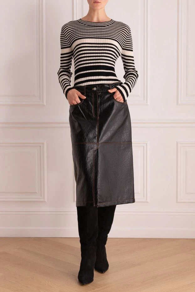 MSGM woman black skirt for women купить с ценами и фото 154613 - photo 2