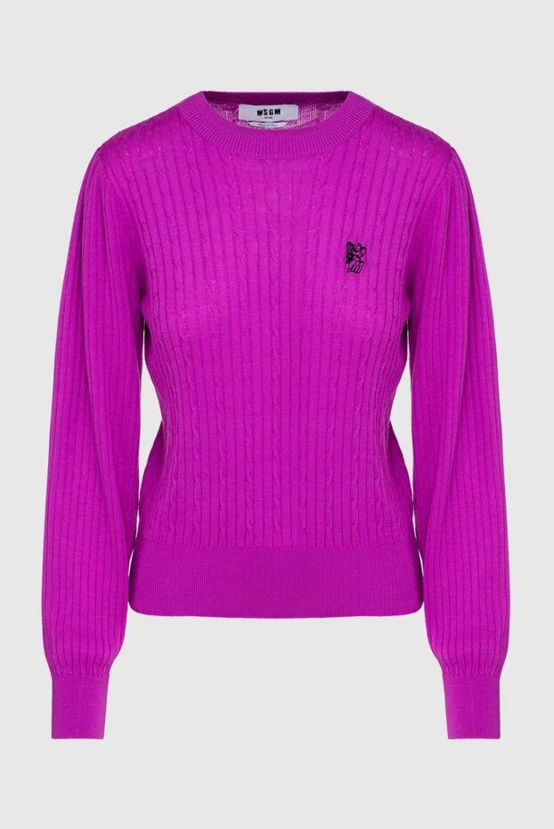 MSGM woman pink wool and acrylic jumper for women купить с ценами и фото 154628 - photo 1