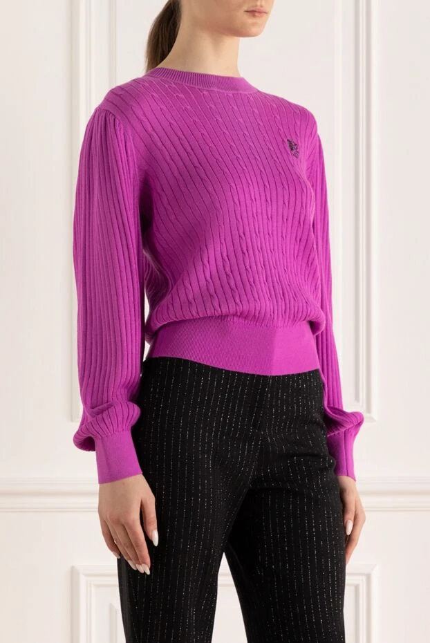 MSGM джемпер ярко-розовый женский 154628 - фото 3