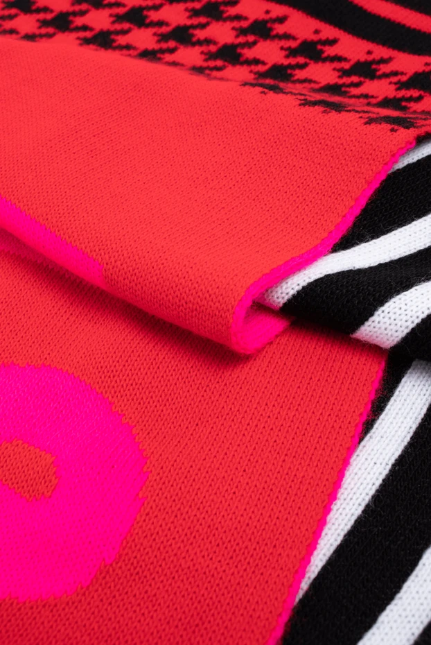 MSGM шарф из акрила красный женский 154637 - фото 3