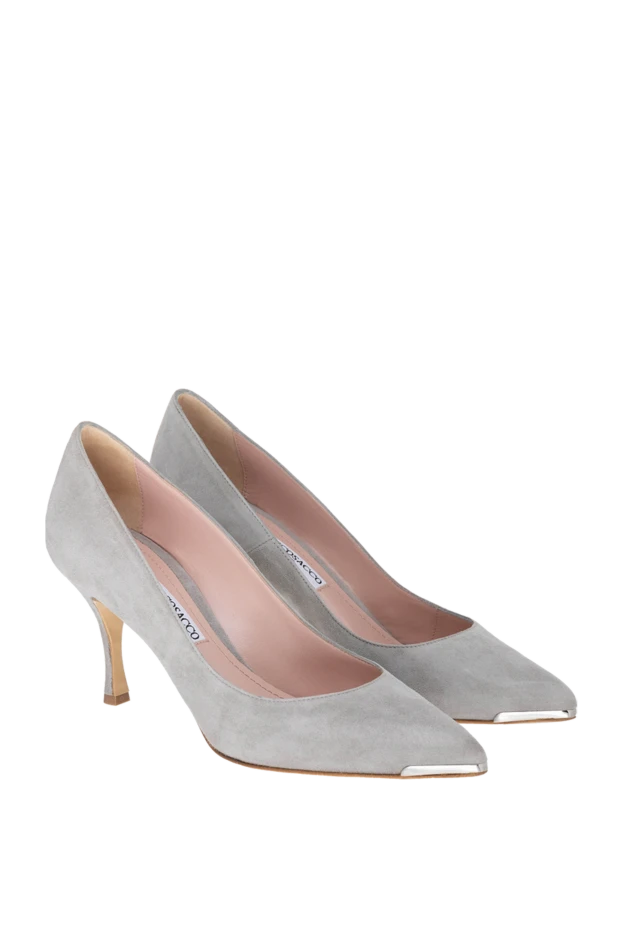 Francesco Sacco классикалық сұр замштан жасалған әйелдердің туфлилері 154663 - фото 3