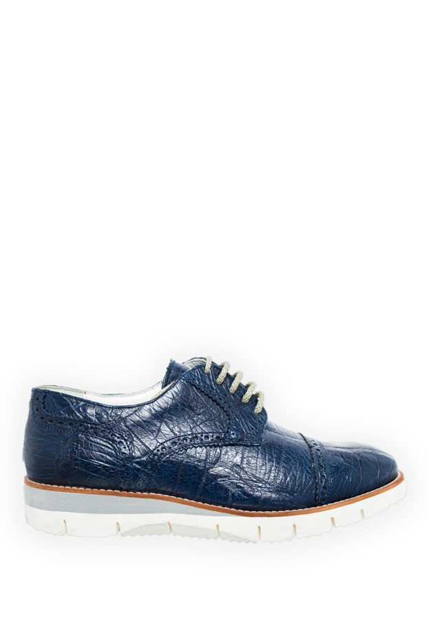 Cesare di Napoli man blue alligator shoes for men 154719 - photo 1