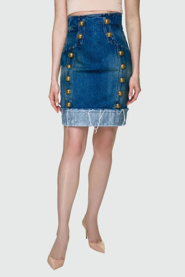 Peserico woman blue polyamide skirt for women 157071 - photo 3