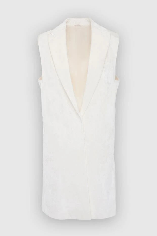 Brunello Cucinelli woman white cotton vest for women купить с ценами и фото 154856 - photo 1