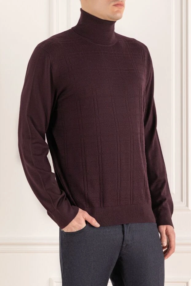 Stefano Ricci golf for men made of wool burgundy 154877 - photo 3