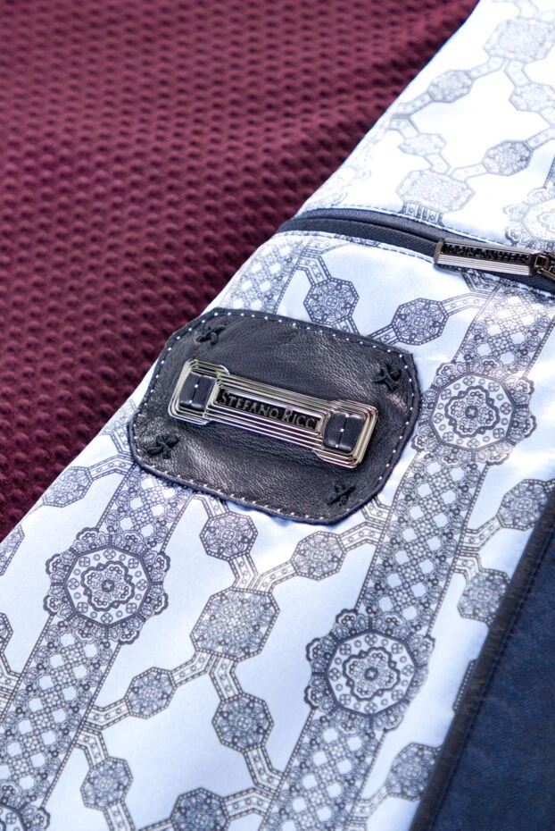 Stefano Ricci мужская кашемировая куртка темно синего цвета с воротником стойкой 154908 - фото 3