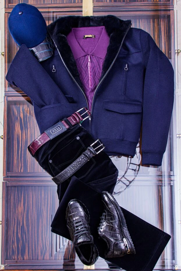 Чёрные кроссовки из кожи крокодила с амортизирующей подошвой

 - фото 2