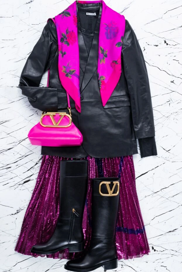 Maticevski блуза из кожи и хлопка черная женская 154926 - фото 2