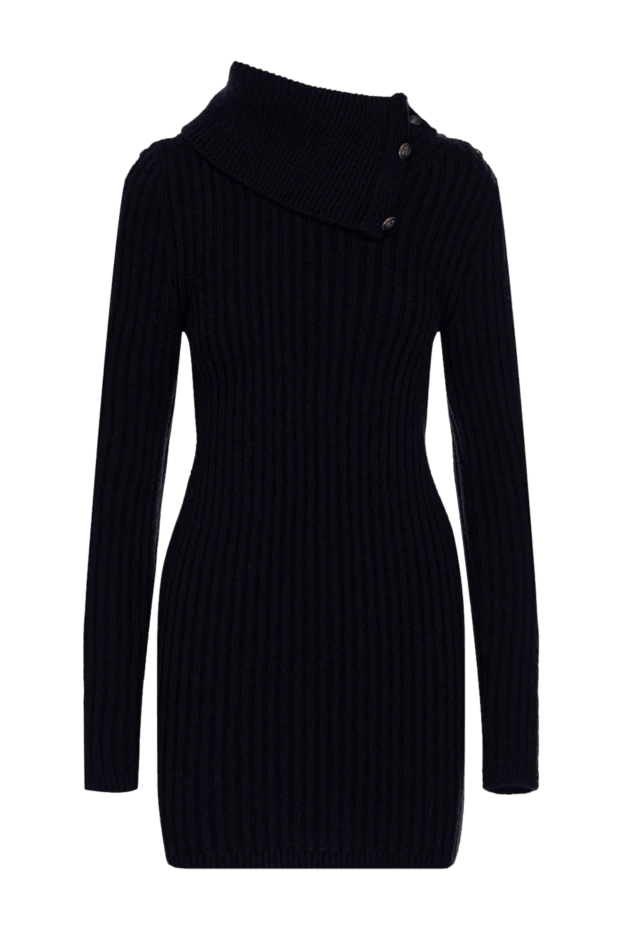 Saint Laurent woman blue woolen dress for women купить с ценами и фото 154953 - photo 1